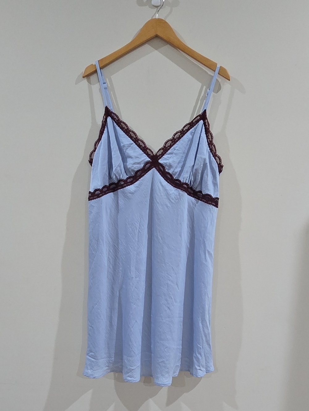 Wild FableWomen's Sleeveless Lace Trim Mini Slip Dress Wild Fable Light Blue XXL